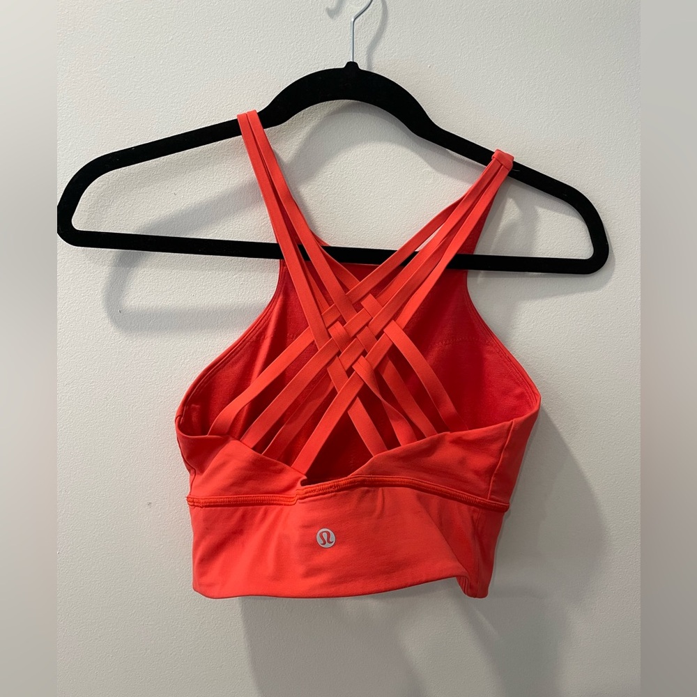 Lululemon Free To Be Moved Bra High Neck in Thermal Red - Picture 5 of 7